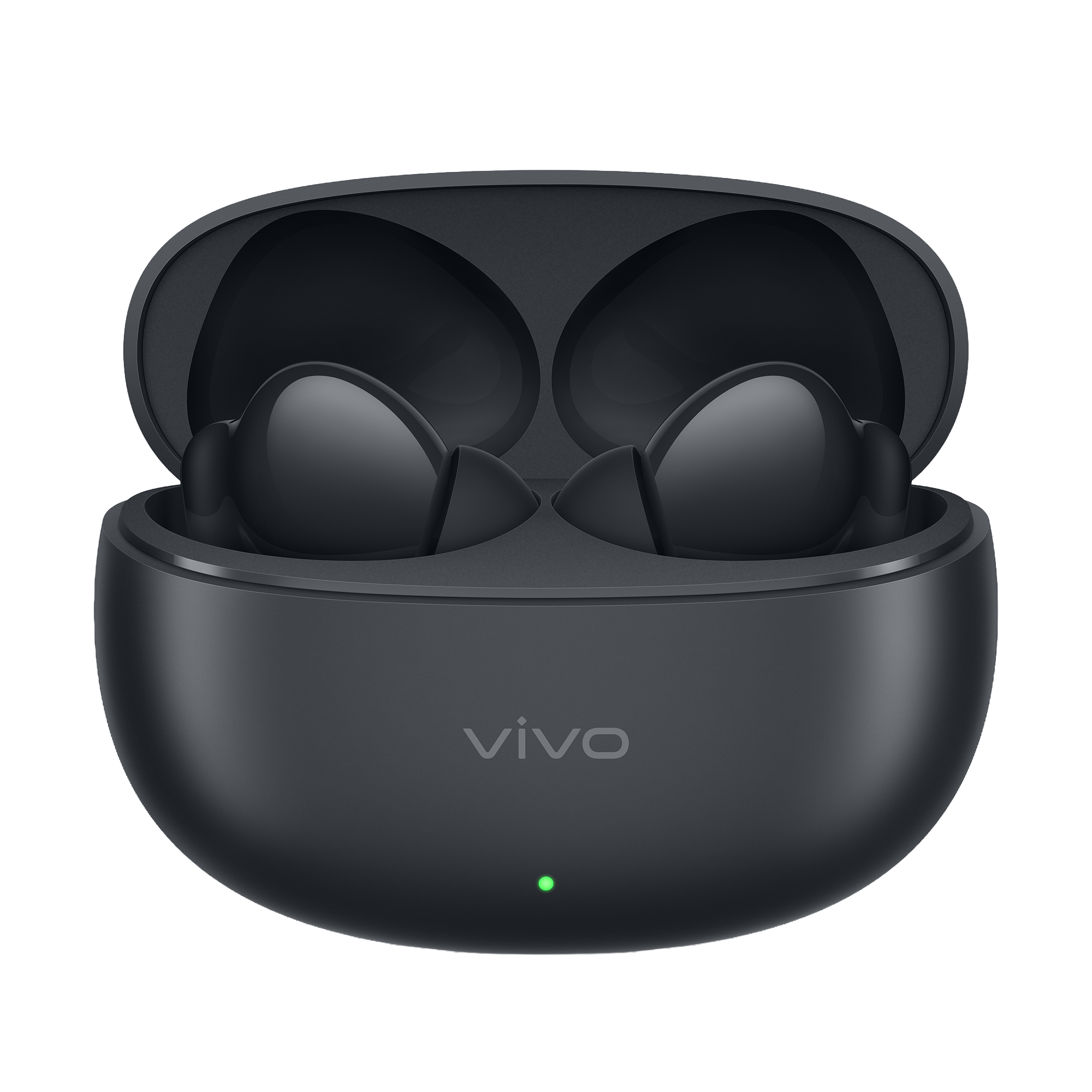 Ajuste ergonómico del auricular vivo Buds Pro Basalt Black de solo 4,3 gramos de peso con almohadillas suaves de silicona.
