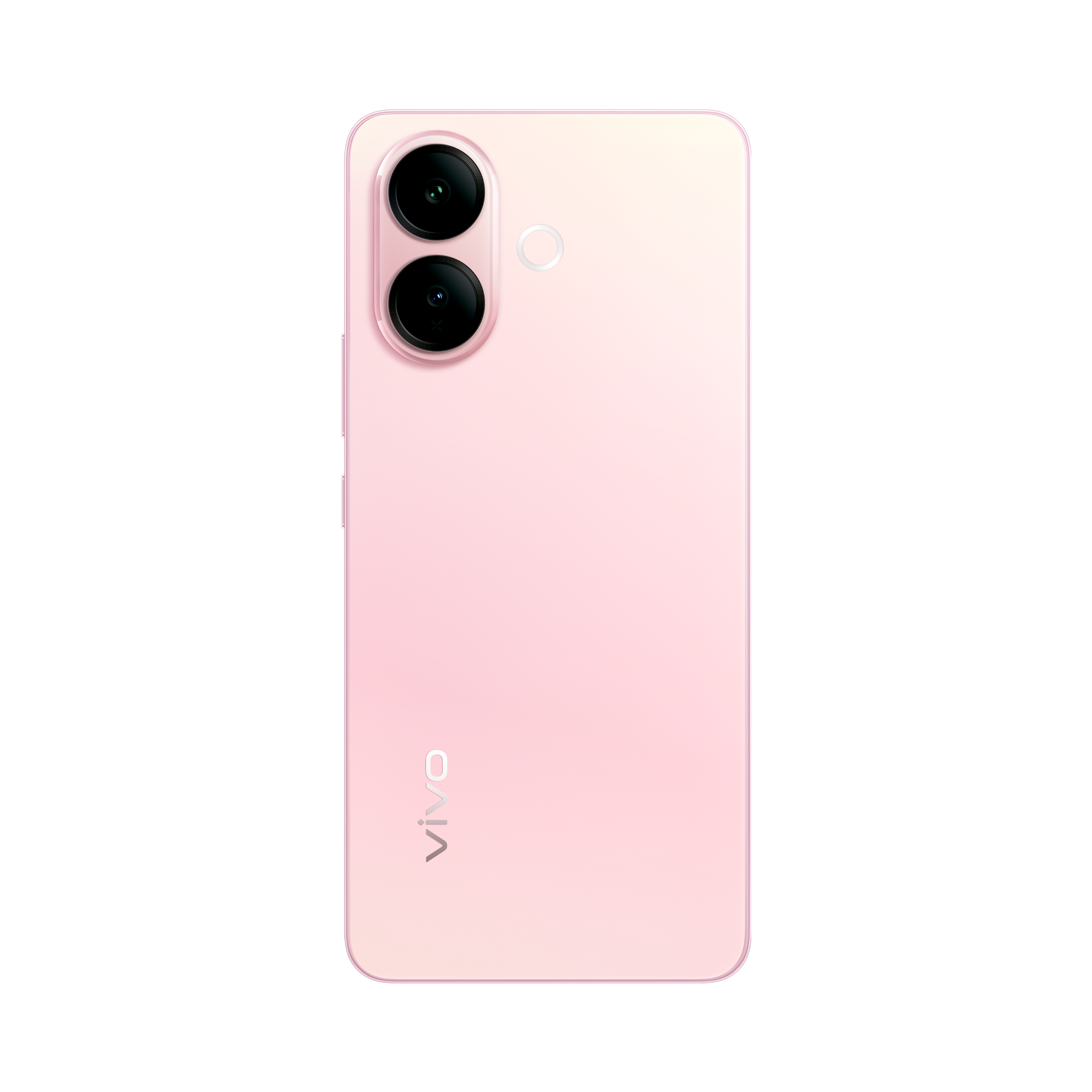 Lateral de grosor fino y bordes planos ergonómicos del vivo V70 Lite 5G Pop Pink.