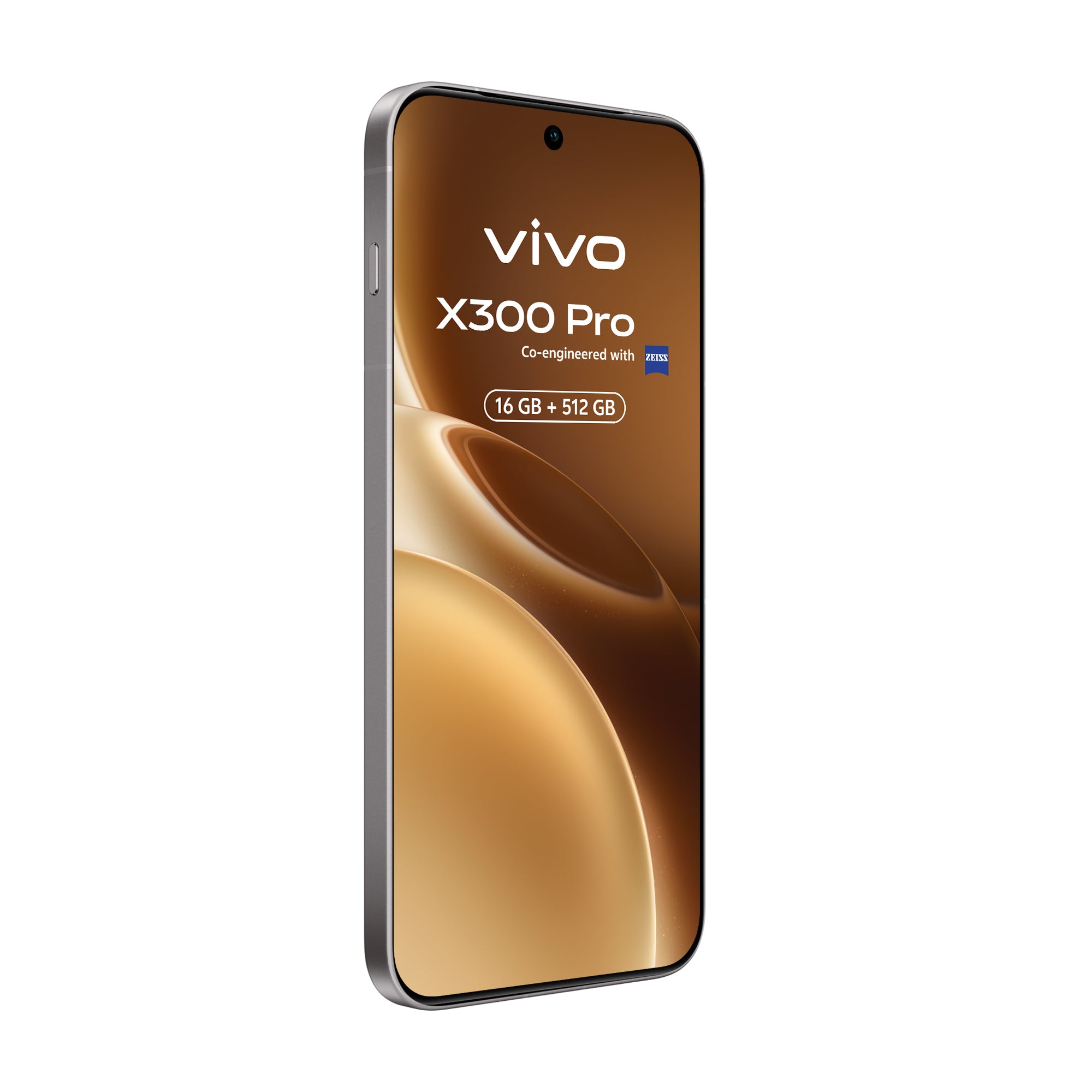 Pantalla LTPO 8T de 6,78 pulgadas del vivo X300 Pro Dune Brown con calibración de color profesional ZEISS Master.