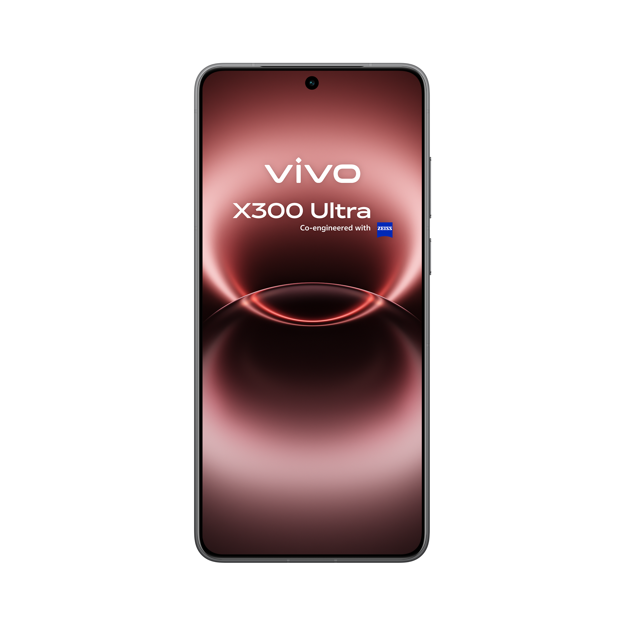 Vista de perfil del smartphone vivo X300 Ultra negro que resalta su ergonomía y las ópticas de 14mm, 35mm y 85mm para cine móvil.