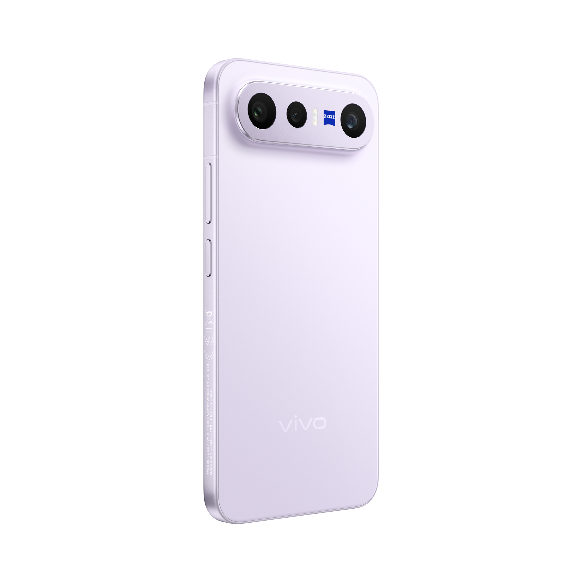 Teléfono vivo X300FE Mist Purple con certificación IP68 e IP69 resistente al agua y polvo.