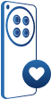 Móvil con pantalla dañada